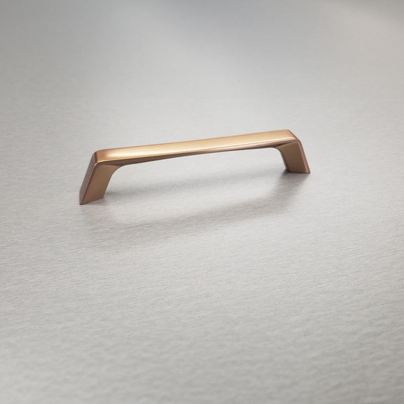 Angled Pull Golden Handle