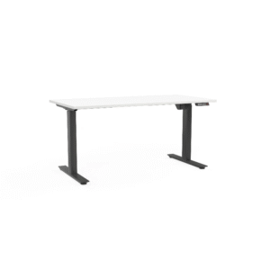 Agile Straight Electric Height Adjustable Desk With Black Base