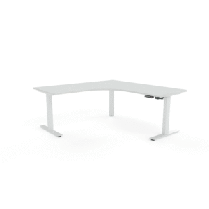 Agile L Shaped Radius Desk Electric Height Adjustable