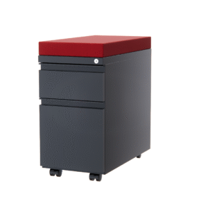 Milo 15" Metal Box/File Pedestal - Black