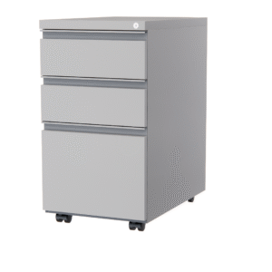 Milo 15" Box/Box/File Pedestal - Silver