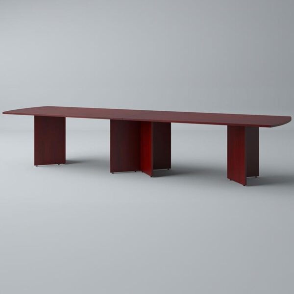 Arc End Conference Table Top With V Base