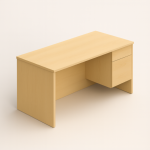 Classic Desk With Drawer/File Hanging Pedestal