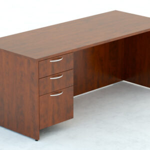 Straight Desk full modesty with Box/Box/File hanging pedstal