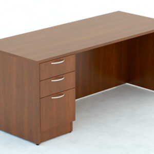 Straight Desk full modesty with Box/Box/File full pedstal