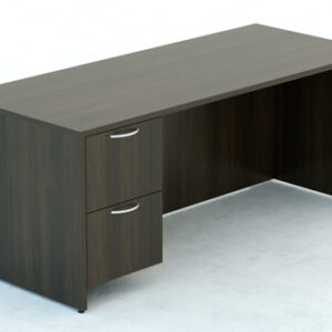 Straight Desk full modesty with File/File hanging pedstal