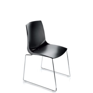 Mindy Black Finish Swivel Bas