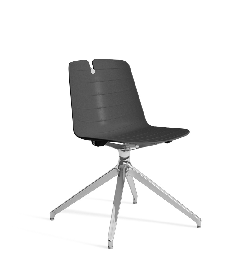 Mindy Black Finish Swivel Base, with Writing Tablet - Image 5