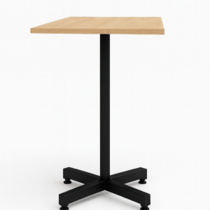Square Bistro Height Meeting Table with Spyder Base