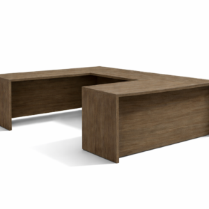 Bowfront U-Shaped Desk with 90Deg Corner and Box/Box/File Pedestal