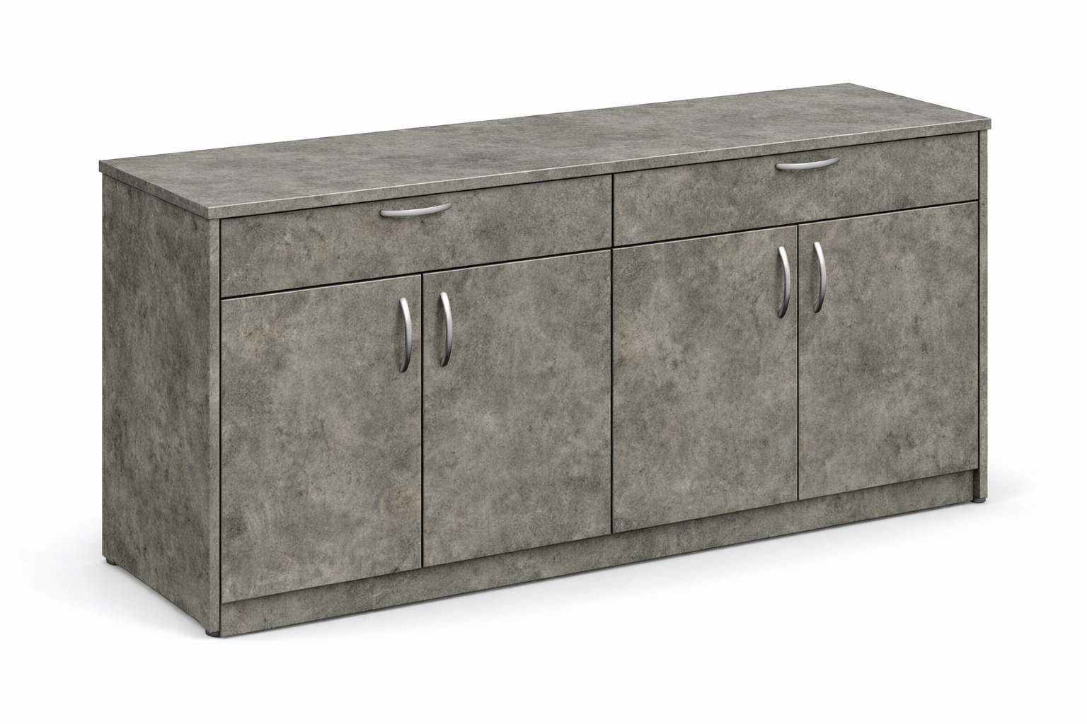 Serving Credenza with Double Drawers and Double Doors