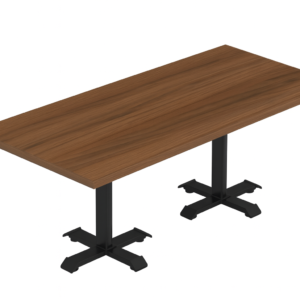 Rectangular Meeting Table with Double Spyder Base