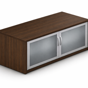 2-Glass Door Floating Hutch