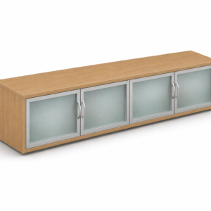 4-Glass Door Floating Hutch