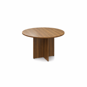 Circular Meeting Table with Cross Laminate Base