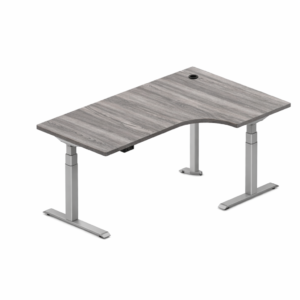 Electric Height Adjustable Desk with Radius Corner