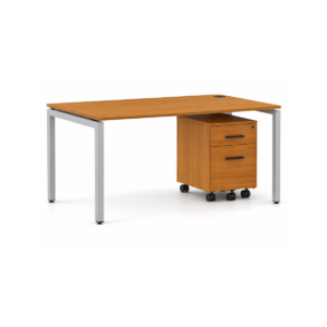 Elegant Desk With U Legs & Mobile Box/File Pedestal