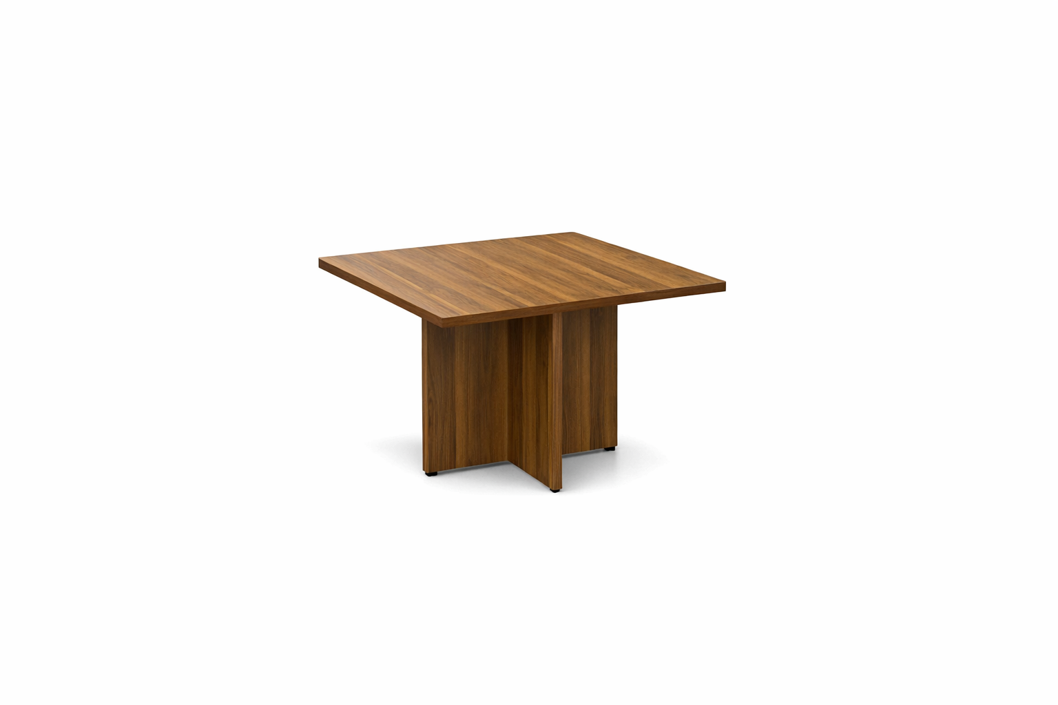 Square Meeting Table with Cross Laminate Base